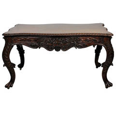 Fine William IV Anglo-Indian Library Table