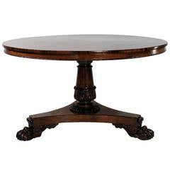 A Fine William IV Rosewood Centre Table