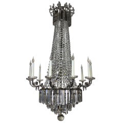 An English Late 19th Century Tent & Waterfall Chandelier