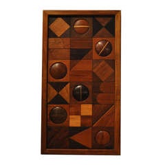 Modern Relief Wood Wall Sculpture 10