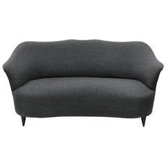 Vintage A Fine 50's Sculptural Sofa In The Manner Of Ulrich