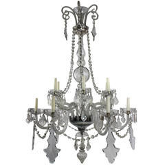 A Fine French Cut Glass Chandelier 7