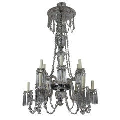 A Fine English Edwardian Cut Glass Chandelier 10
