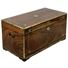 A George III Sweet Smelling Camphor Wood Campaign Chest