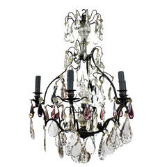 A 19th Century French Cage Chandelier