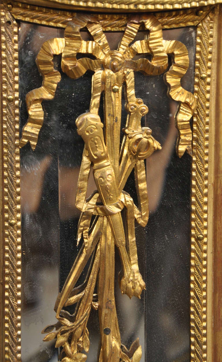 Antique Napoleon III Style Mirror in Gilded Bronze, 19th Century 4