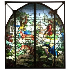 Stained glass window by the Mauméjean manufacture, after 1909