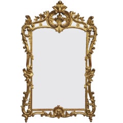 Antique Beautiful Louis XV style mirror signed by Martes Ferbos in Bordeaux, France