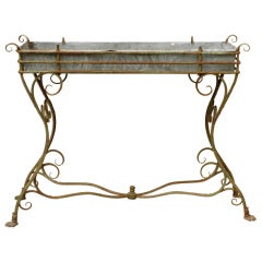 Wrought iron plant stand from Arras, France