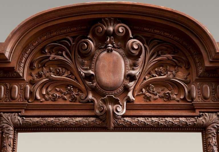 Rare Oak Wood Fireplace after the Hercules Salon, Versailles Palace For Sale 2