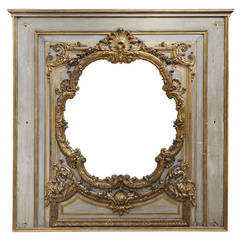 19th Century Louis XV style Carved Wood Overmantel
