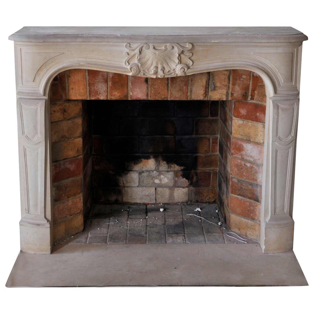 Louis XV Style Stone Mantel, circa 1900