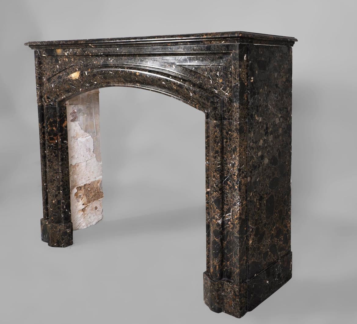 19th c. fireplace in Saint Jean Fleuri marble In Good Condition In Saint Ouen, FR