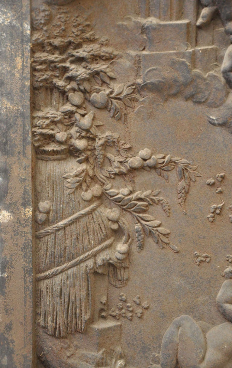 19th Century Cast iron low-relief 