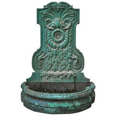Antique Cast Iron Fountain, 19th Century
