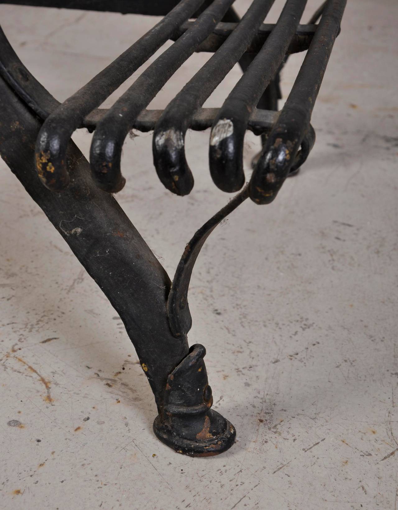 19th Century Greenhouse Stepladder in Arras Bent Iron 1