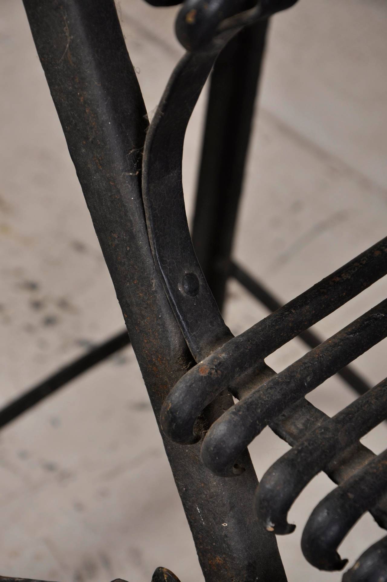 19th Century Greenhouse Stepladder in Arras Bent Iron In Excellent Condition In Saint Ouen, FR