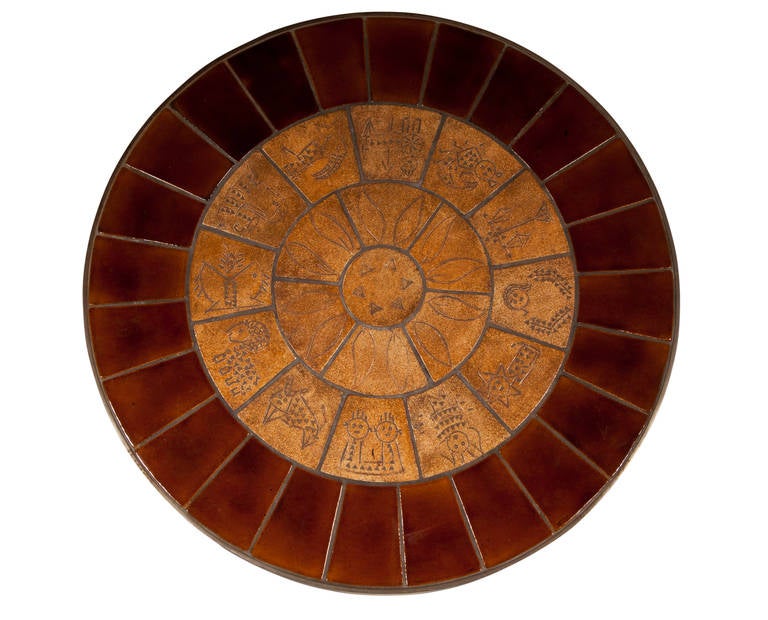 Ceramic Tile Coffee Table, 1960s