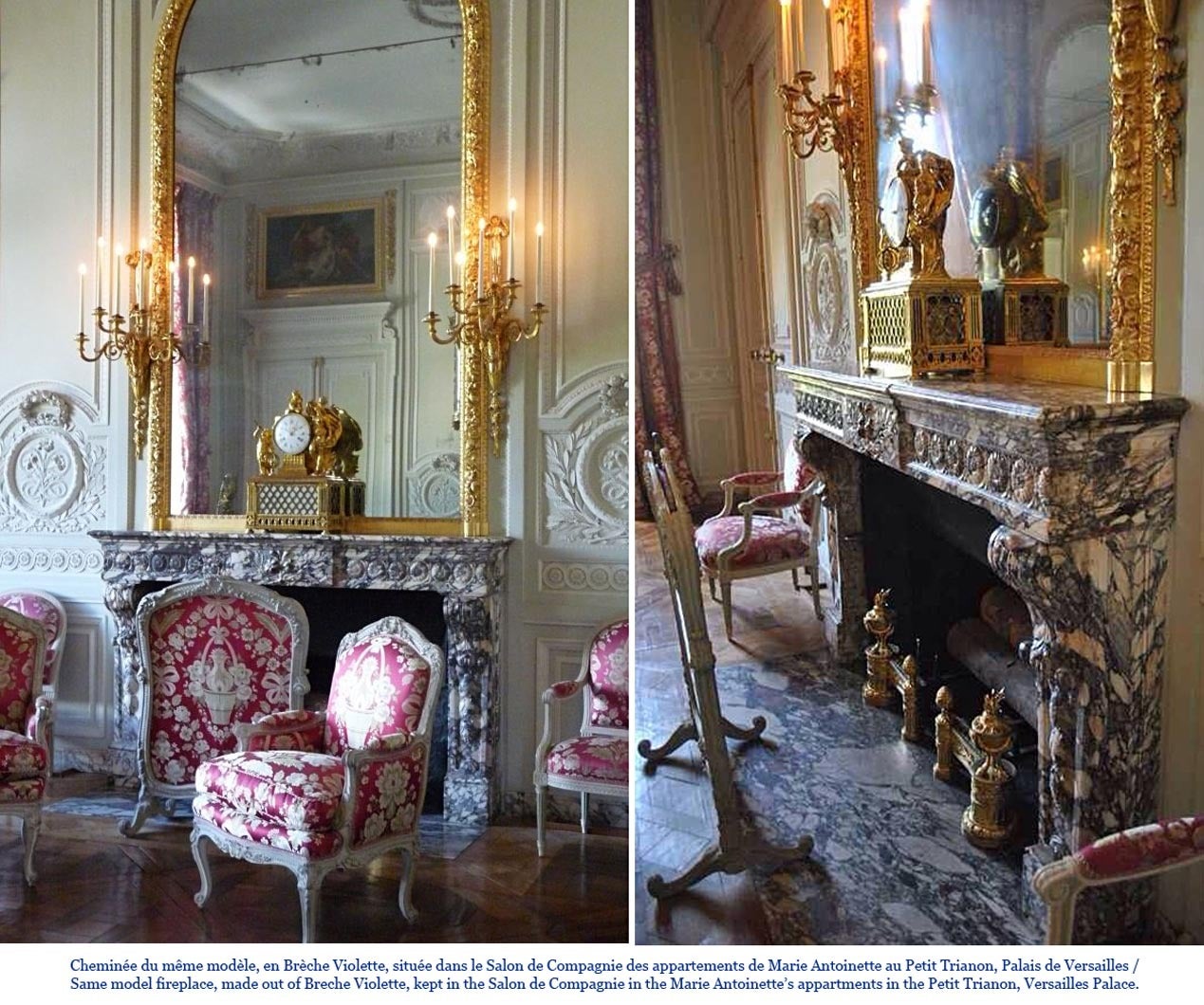 Louis XVI style fireplace after the model from the Petit Trianon, 19th c. For Sale 1