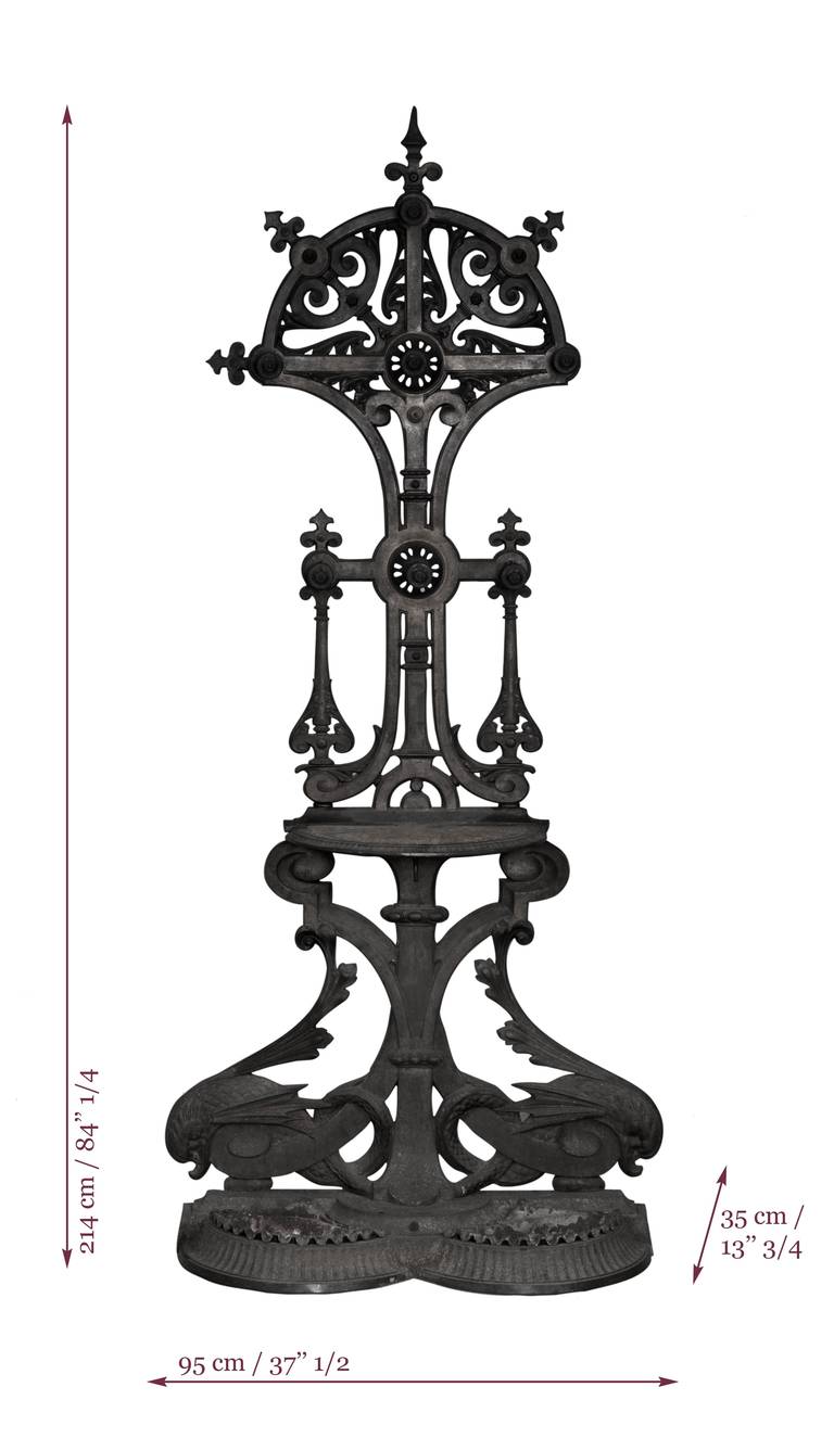 Christopher Dresser Cast Iron Hall Stand, 19th Century For Sale 5