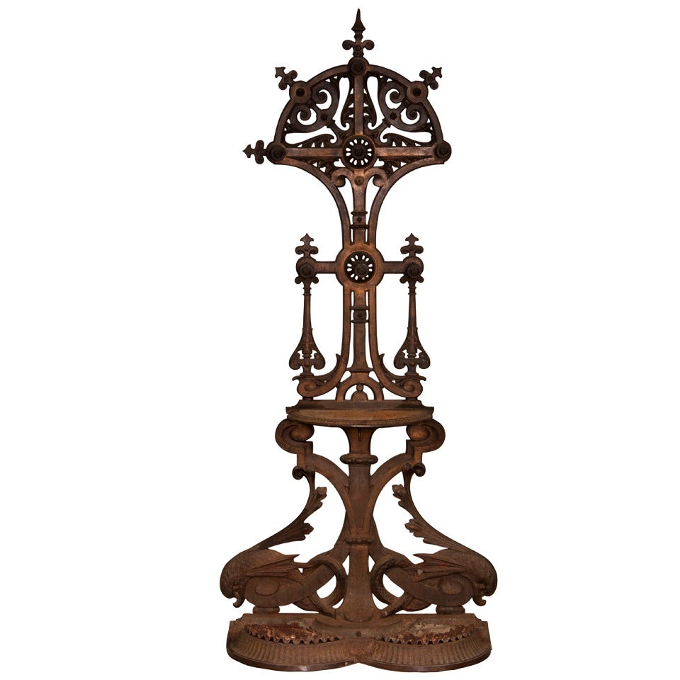 Christopher Dresser Cast Iron Hall Stand, 19th Century For Sale