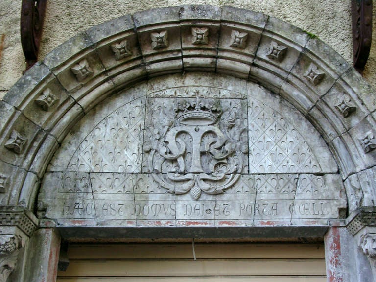 Stone Chapel entrance door, circa 1850