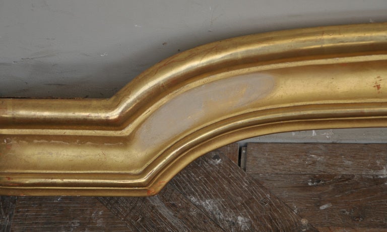 Four antique gilded curtain boxes In Good Condition For Sale In Saint Ouen, FR