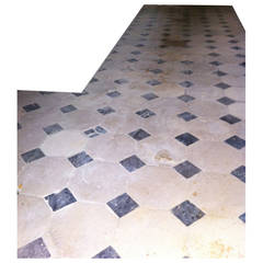 18th Century Cabochon Floor Made of St. Maximin Stone and Black Marble
