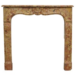 Louis XV style fireplace in Breche d'Alep . 