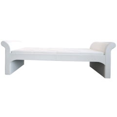 White Leather Daybed by Ralph Baggeley