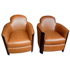 Pair of  armchairs from Hugues Chevalier