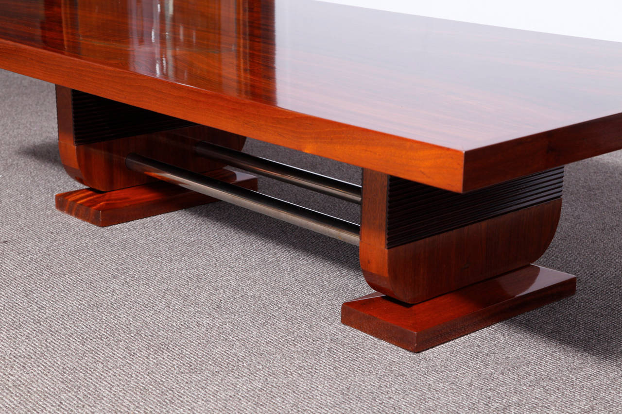 Mahogany Art Deco Sofa Table For Sale