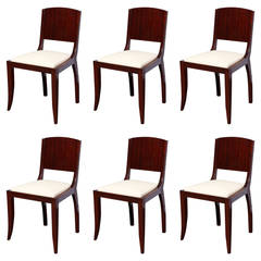 Set of Six Art Deco Chairs