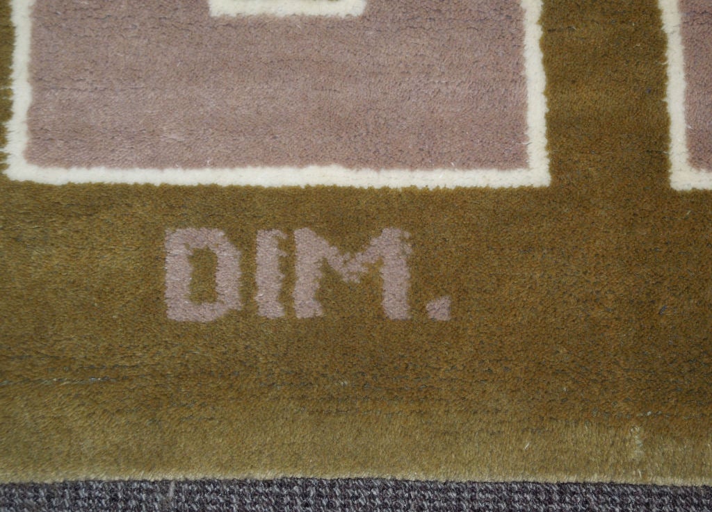 French Art deco carpet by DIM
