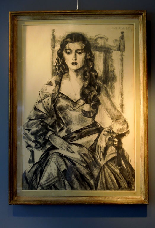 Charcoal drawing by Jean Vervisch