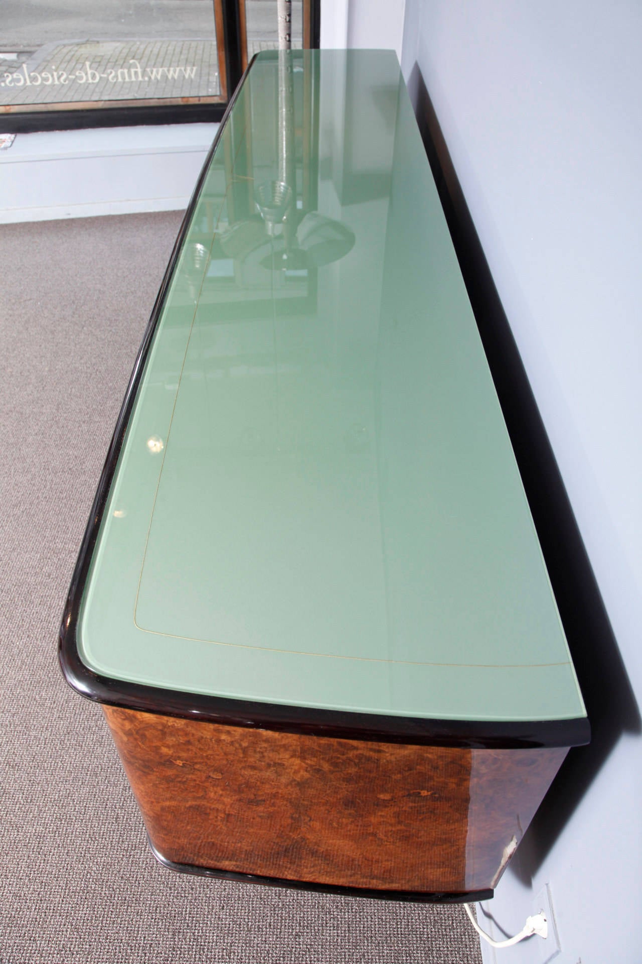 Polished Sideboard in the Manner of Osvaldo Borsani