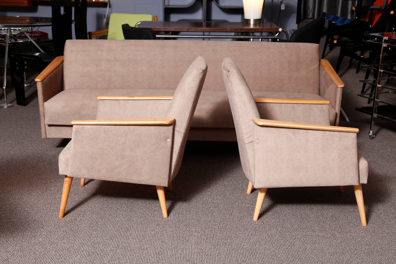 German 1960s Sofa and Armchairs
