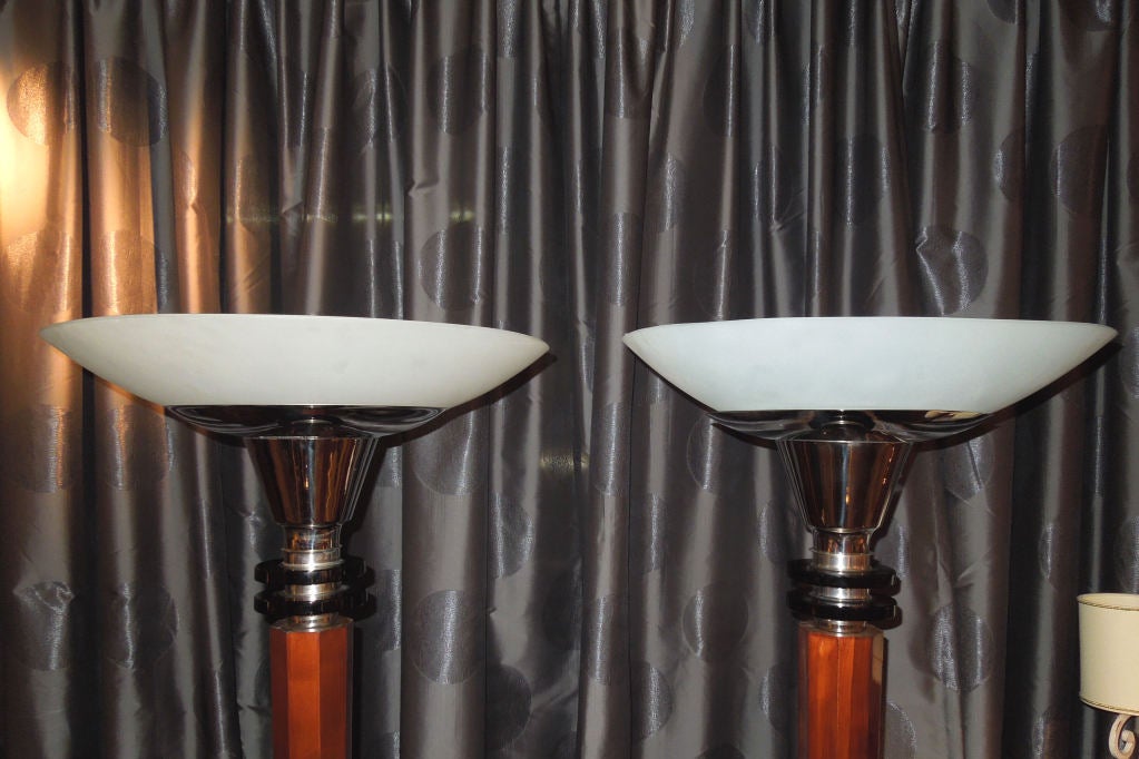 French Pair of Art Deco Torcheres