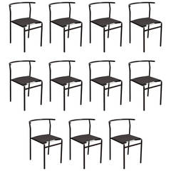 Vintage Set of 11 Café Chairs by Philippe Starck