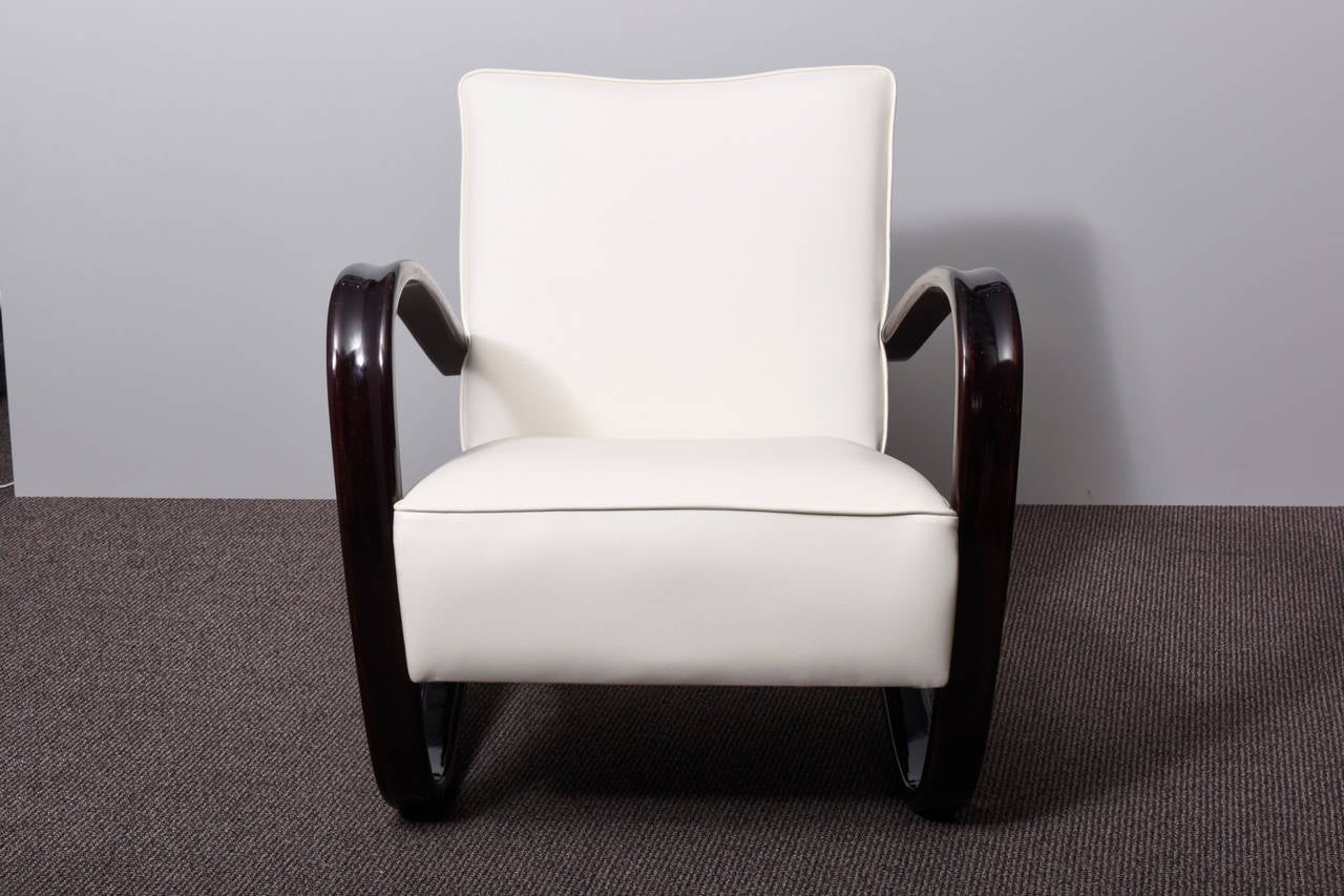 Art Deco Pair of Armchairs by Jindrich Halabala