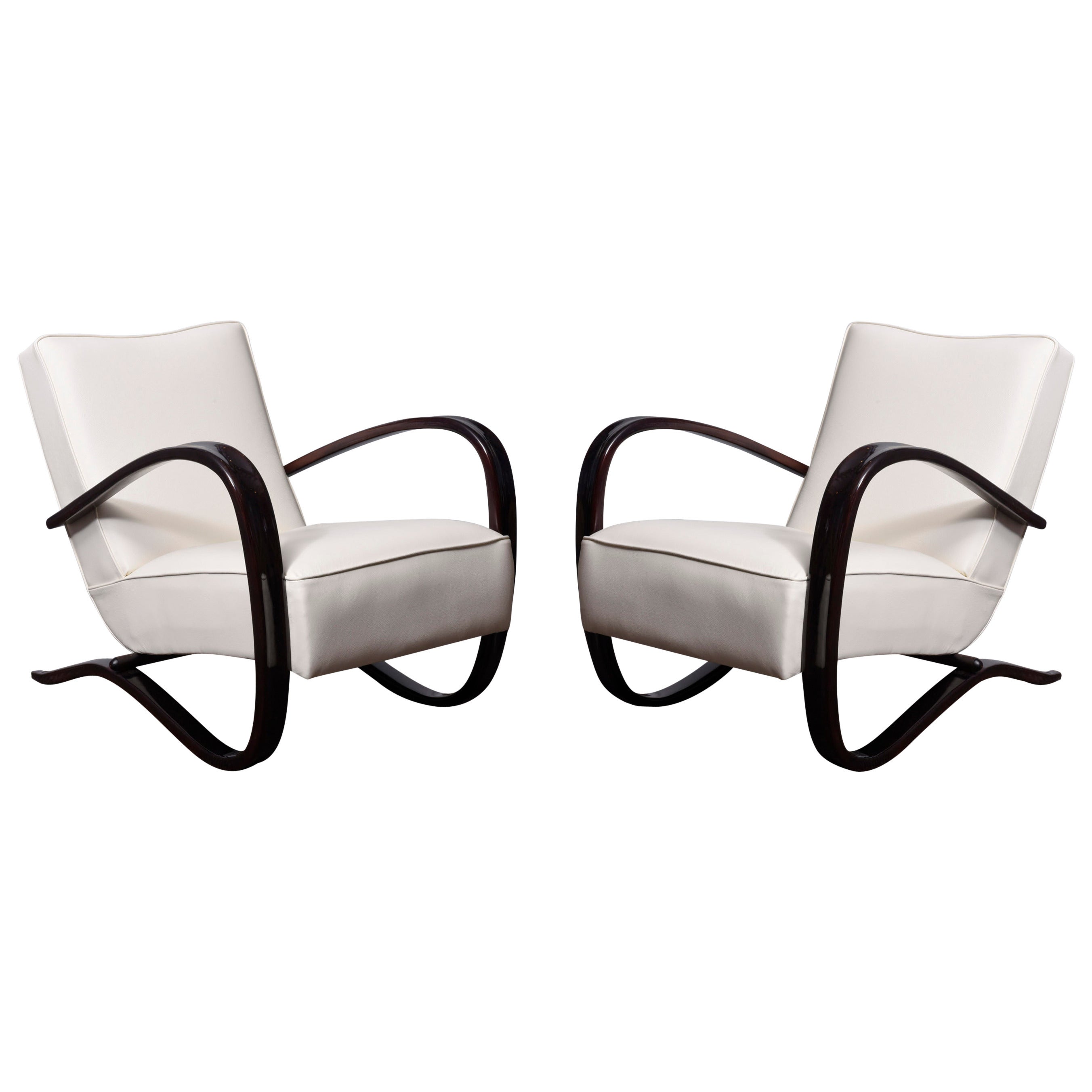 Pair of Armchairs by Jindrich Halabala