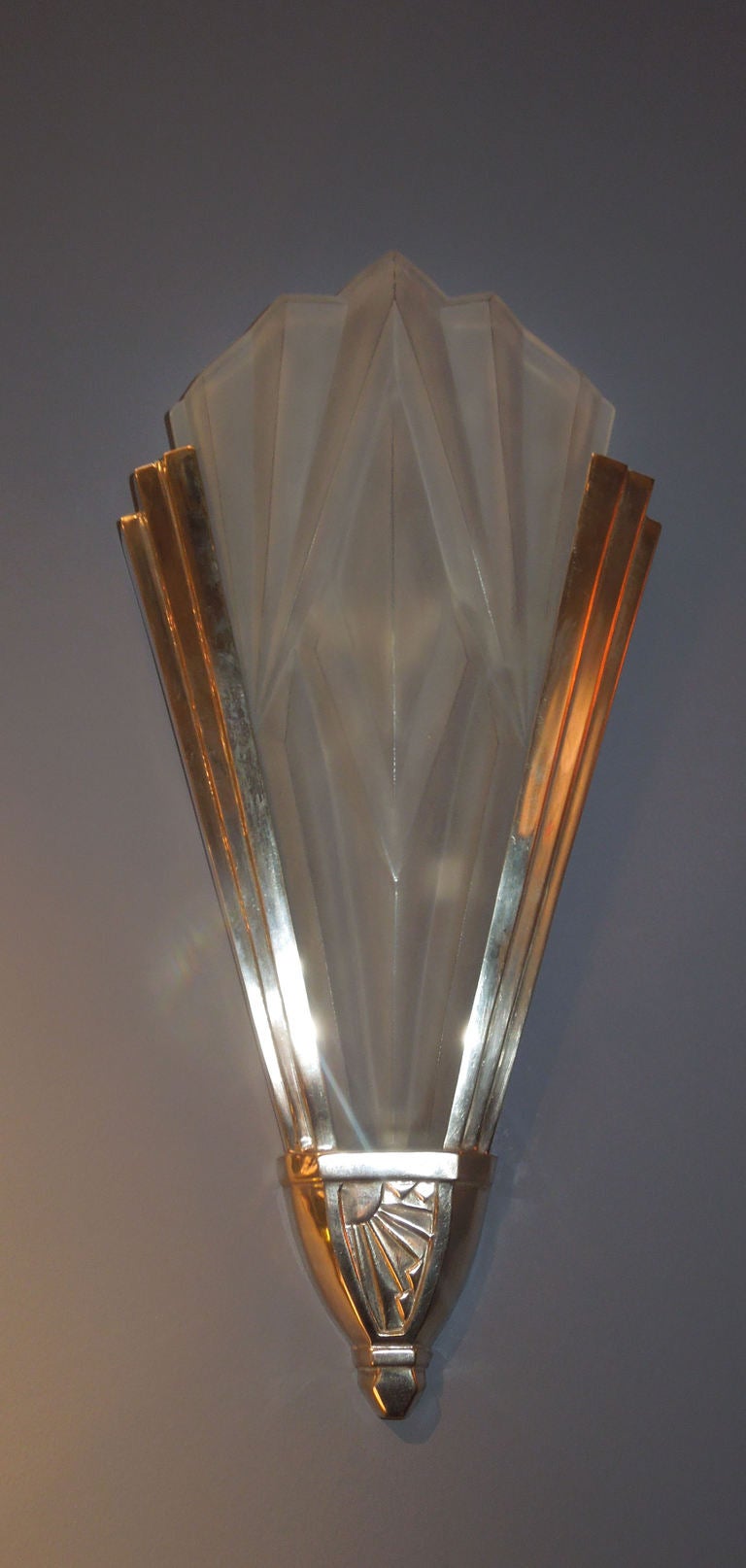 French Art Deco Sconces from Degué