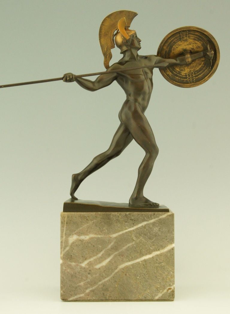 achilles bronze statue