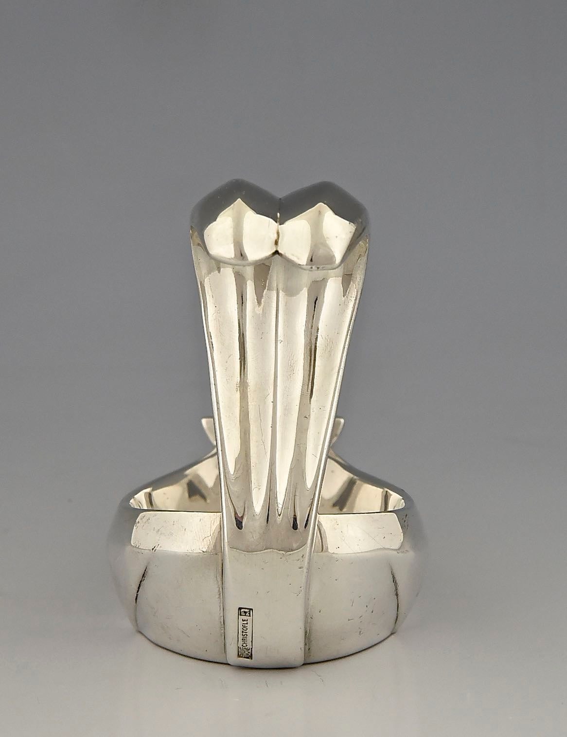 20th Century Art Deco Squirrel Tray Designed by A. De Ribes for Christofle, Silver Plated