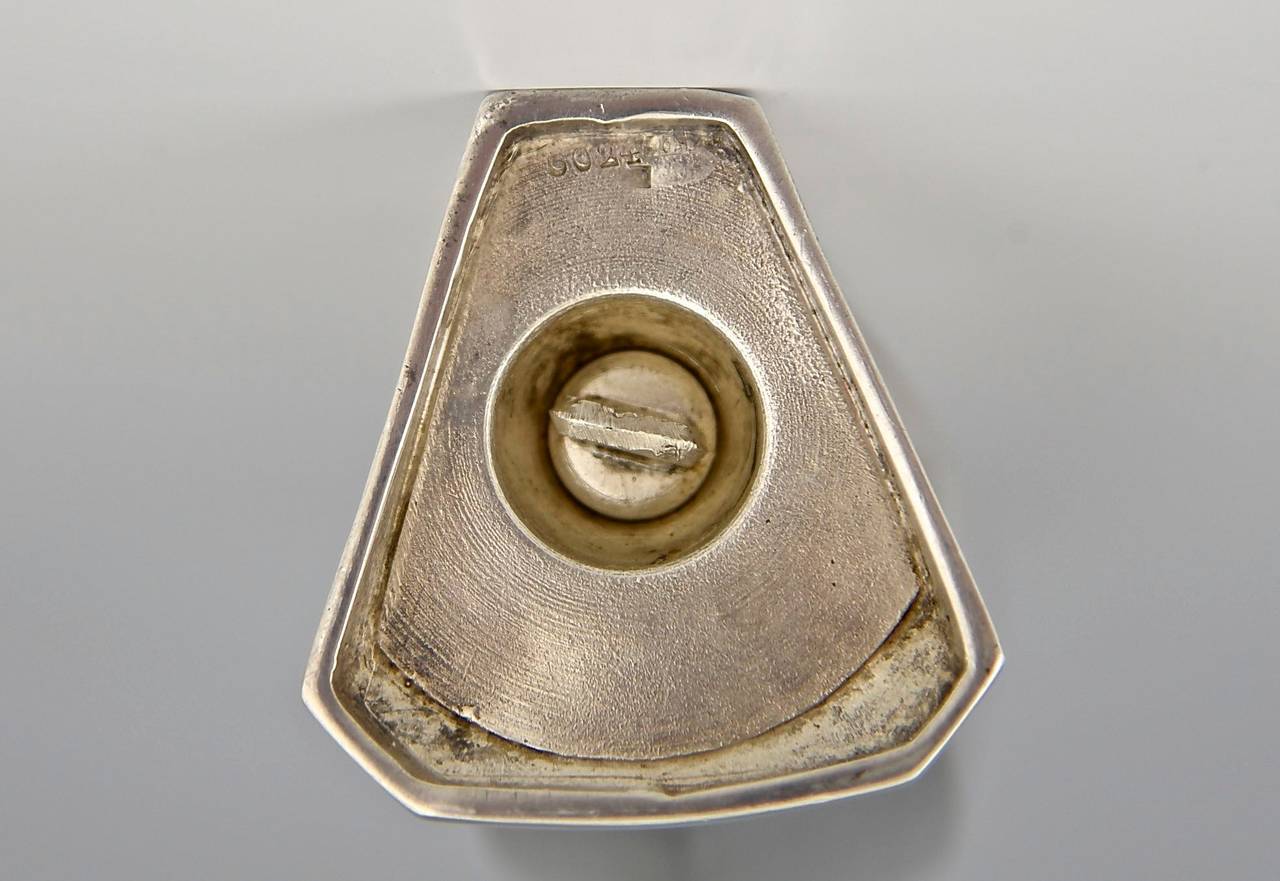 Art Deco Silvered Salt Shaker Penguin, Designed by Sandoz for Christofle, 1935 2