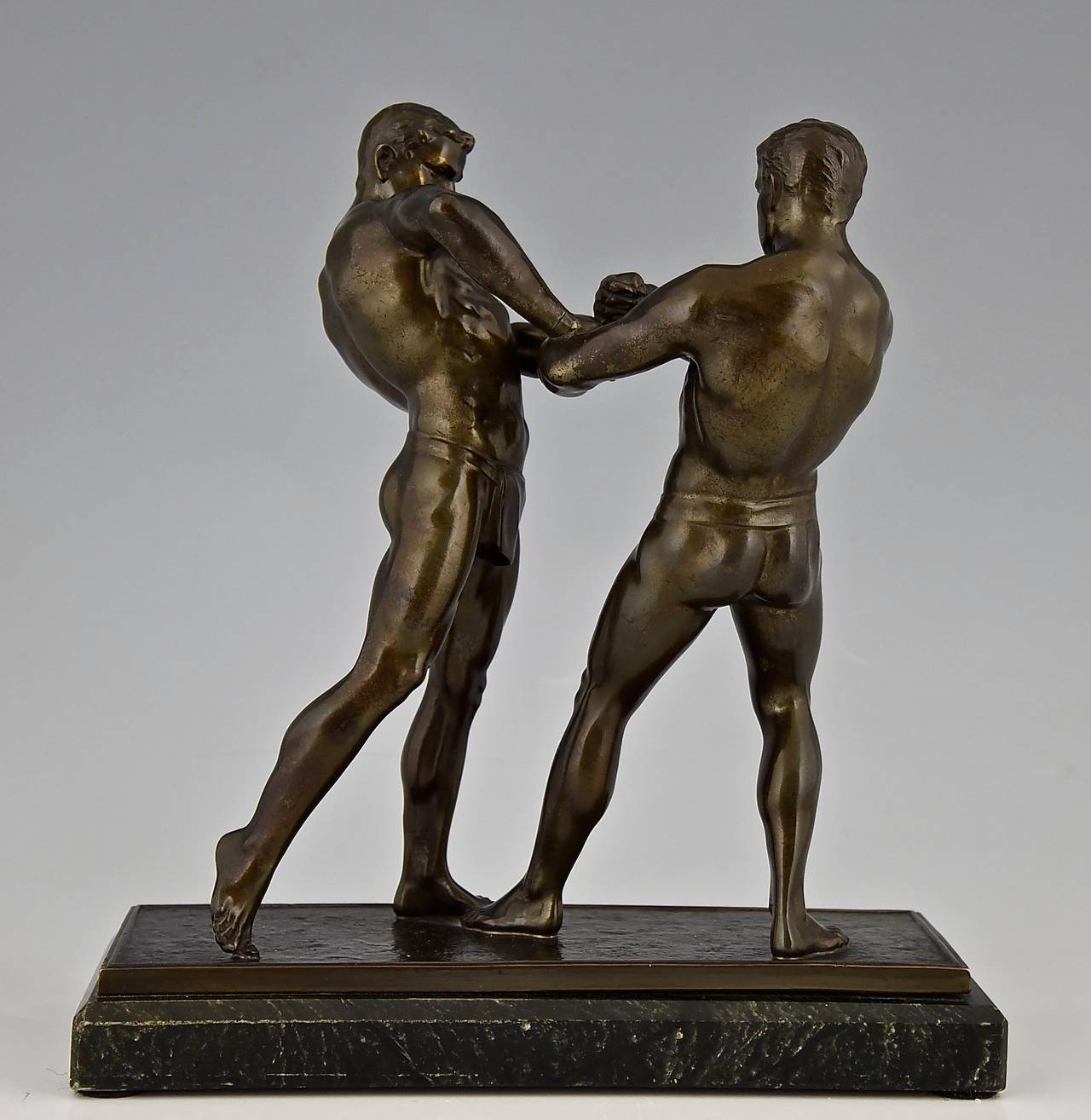 the wrestlers sculpture