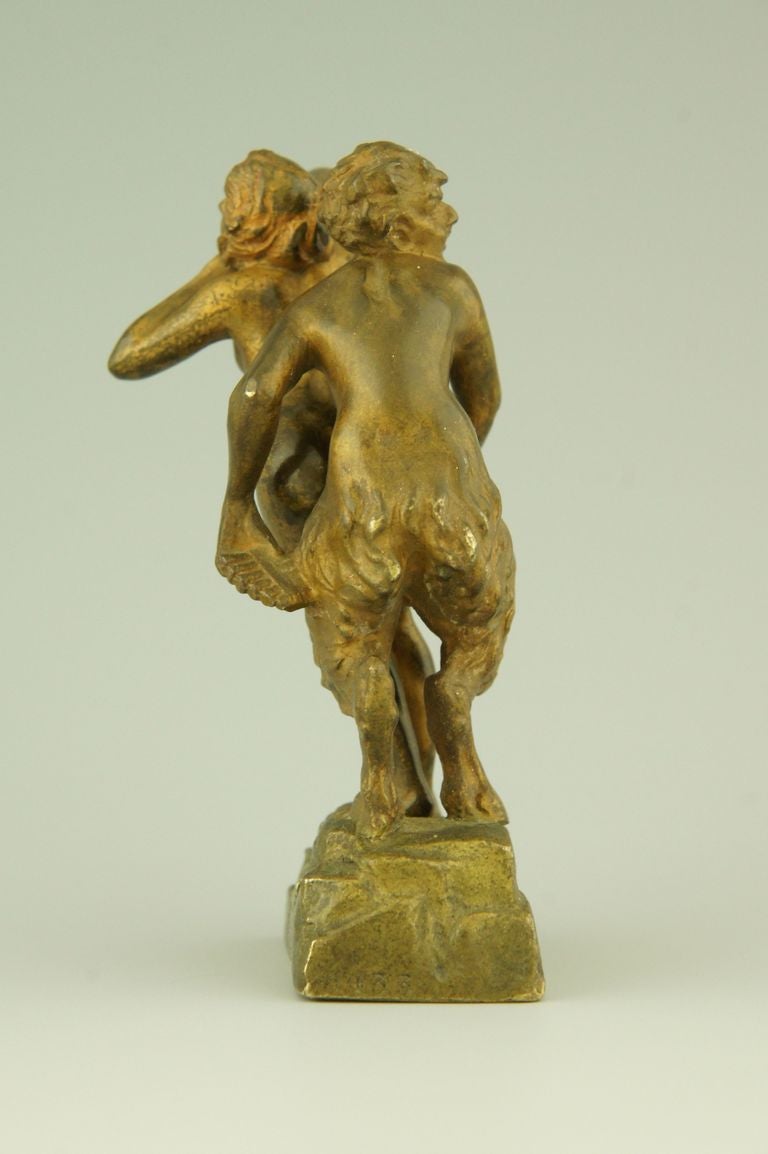 nymph and satyr sculpture