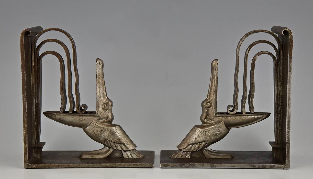 art nouveau bookends