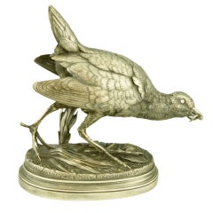 Antique Bronze Partridge by A. Dubucand