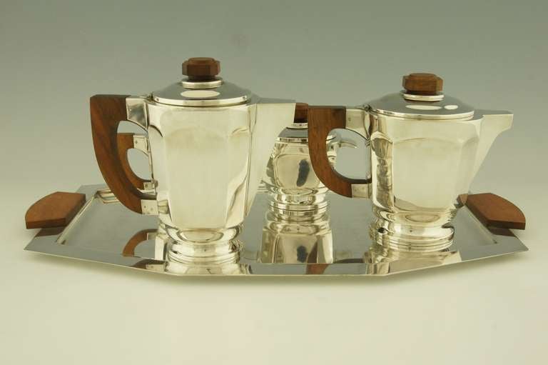 Art Deco Tea And Coffee Set By Argit, France.  In Good Condition In Antwerp, BE